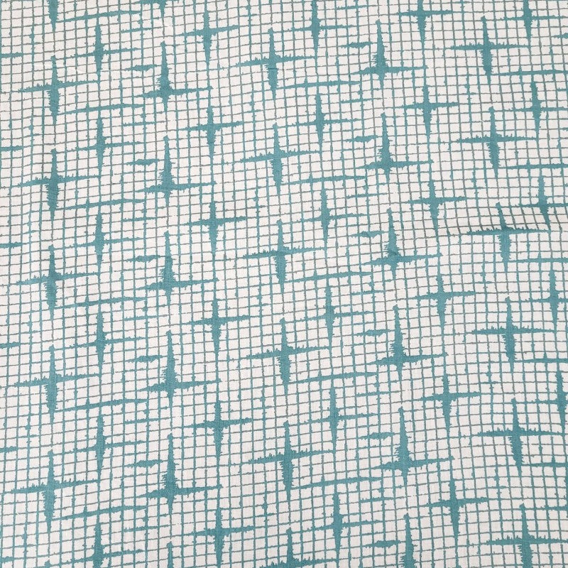 Dohar 100% Cambric Cotton Reversible Single Bed AC Blanket, Teal Stars